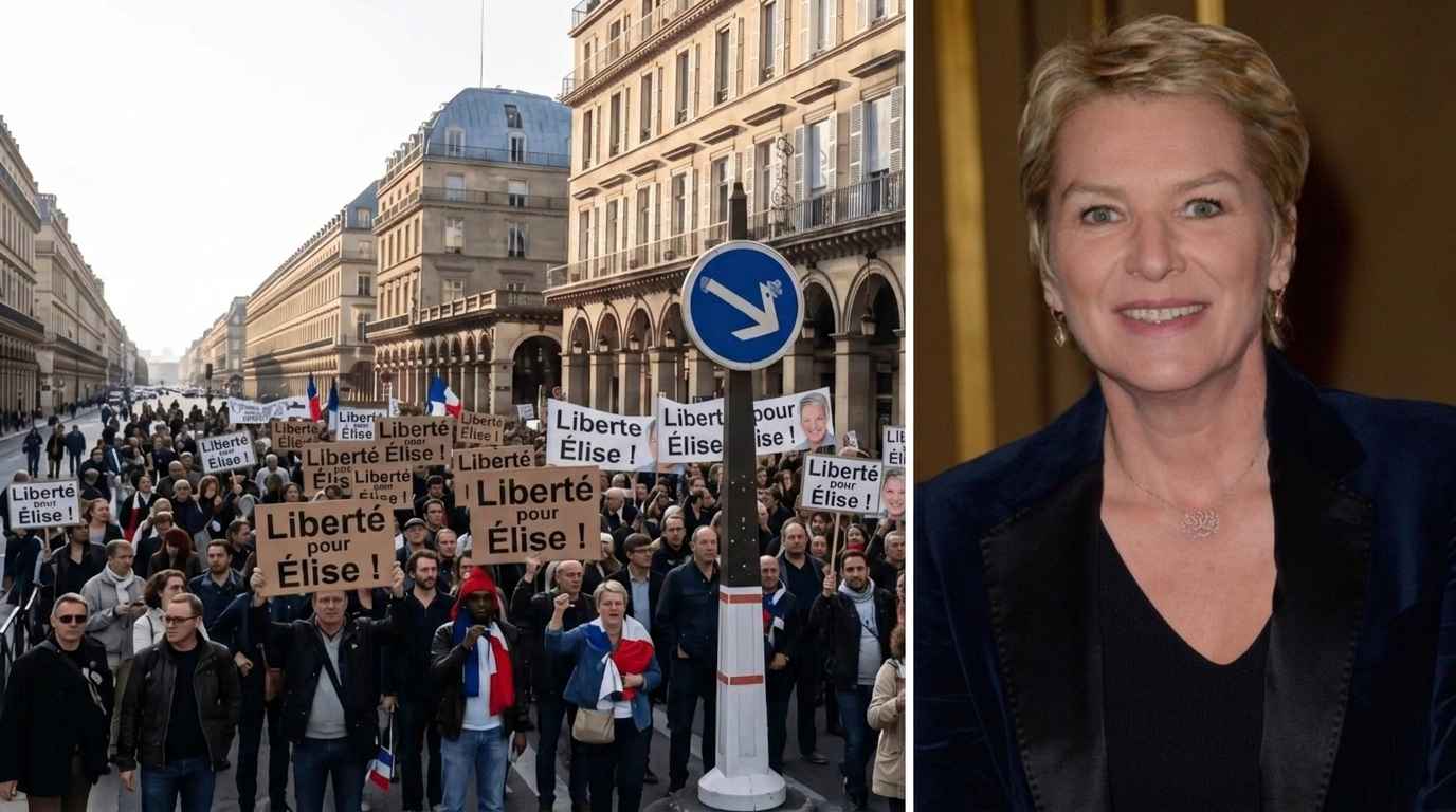 Élise Lucet et Sébastien Lecornu sur le plateau de C à vous, France 5